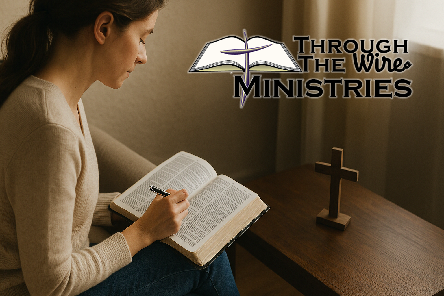 Through the Wire — Bible study artwork